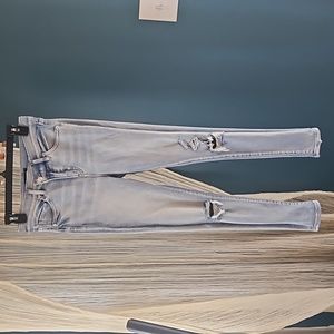 Express Distressed High Rise Skinny Jean Size 2